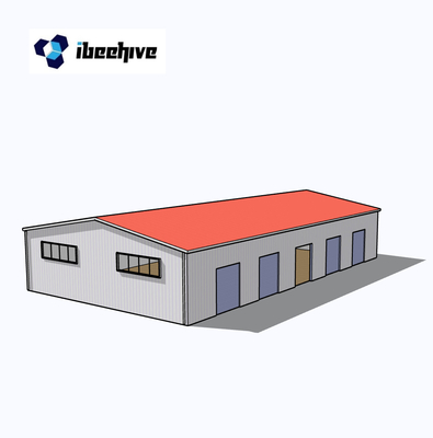 Q355 Metal Frame Structure Prefab Garage Workshop Shop Buildings