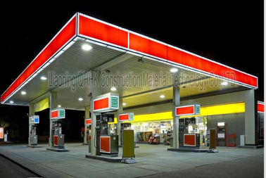 AISI ASTM Steel Building Trusses Prefabricated Gas Station Structure